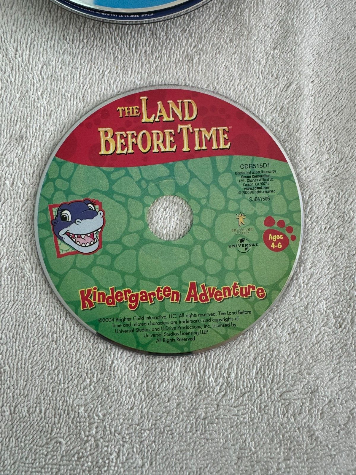 The Land Before Time Kindergarten Adventure -2004 Brighter Child Interactive