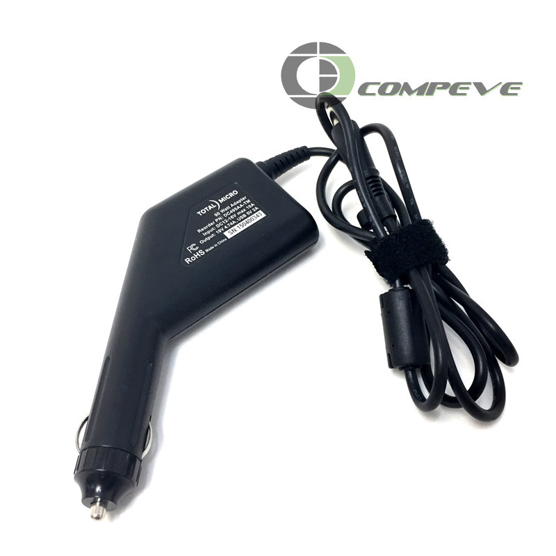 Total Micro 90 Watt DC Auto Adapter for HP NX7400, 6710b DC495AA-TM
