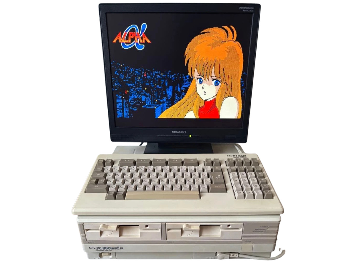 NEC PC-8801mkII SR Vintage Computer FM Sound FDD Cleaned Tested Working