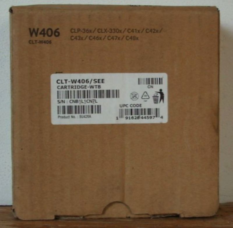 Samsung CLT-W406 Residual Toner Container CLP-360 365 CLX 3300 3305 C410 C460 C480