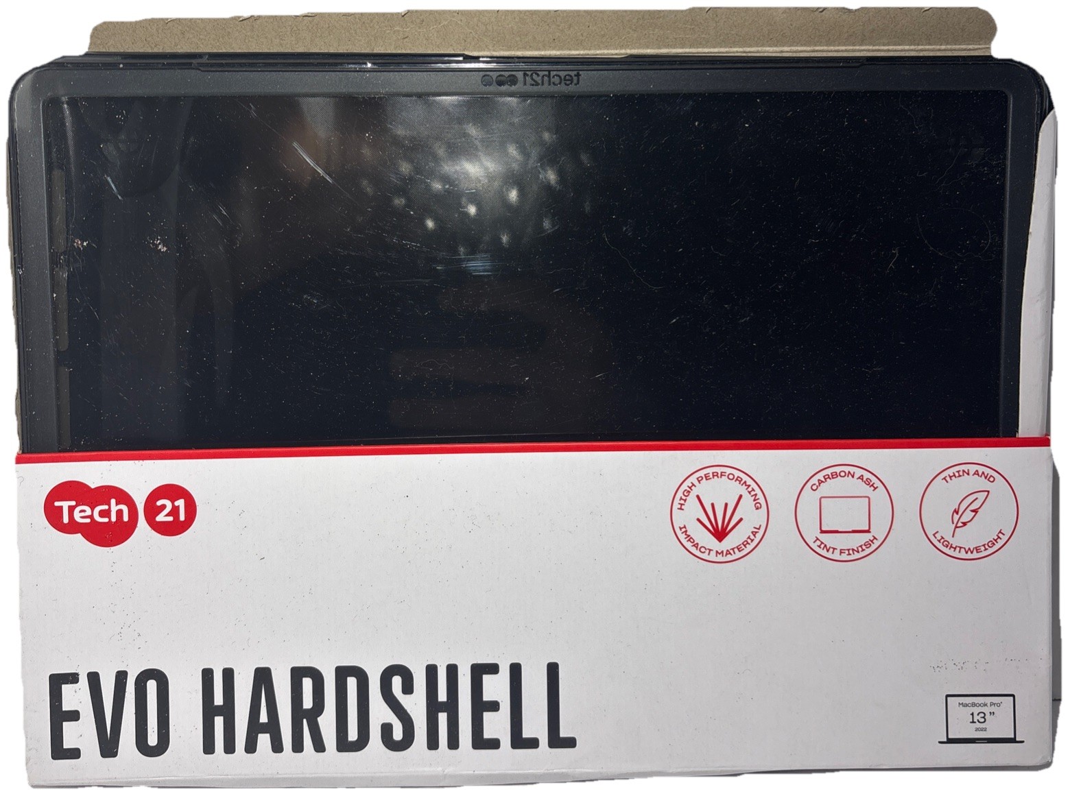 Tech21 Evo Tint for MacBook Pro 13"—Protective MacBook Case Ash—SHIPS IN 24 HOUR