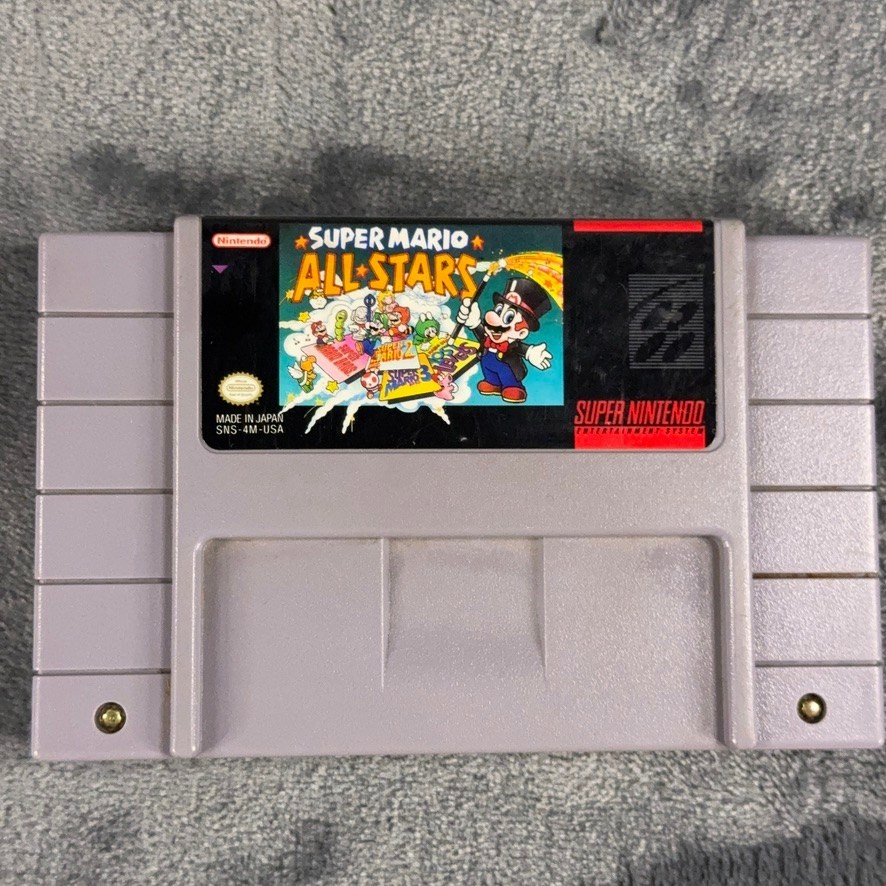 Super Mario All-Stars SNES Super Nintendo Cartridge SNS-4M-USA 1993