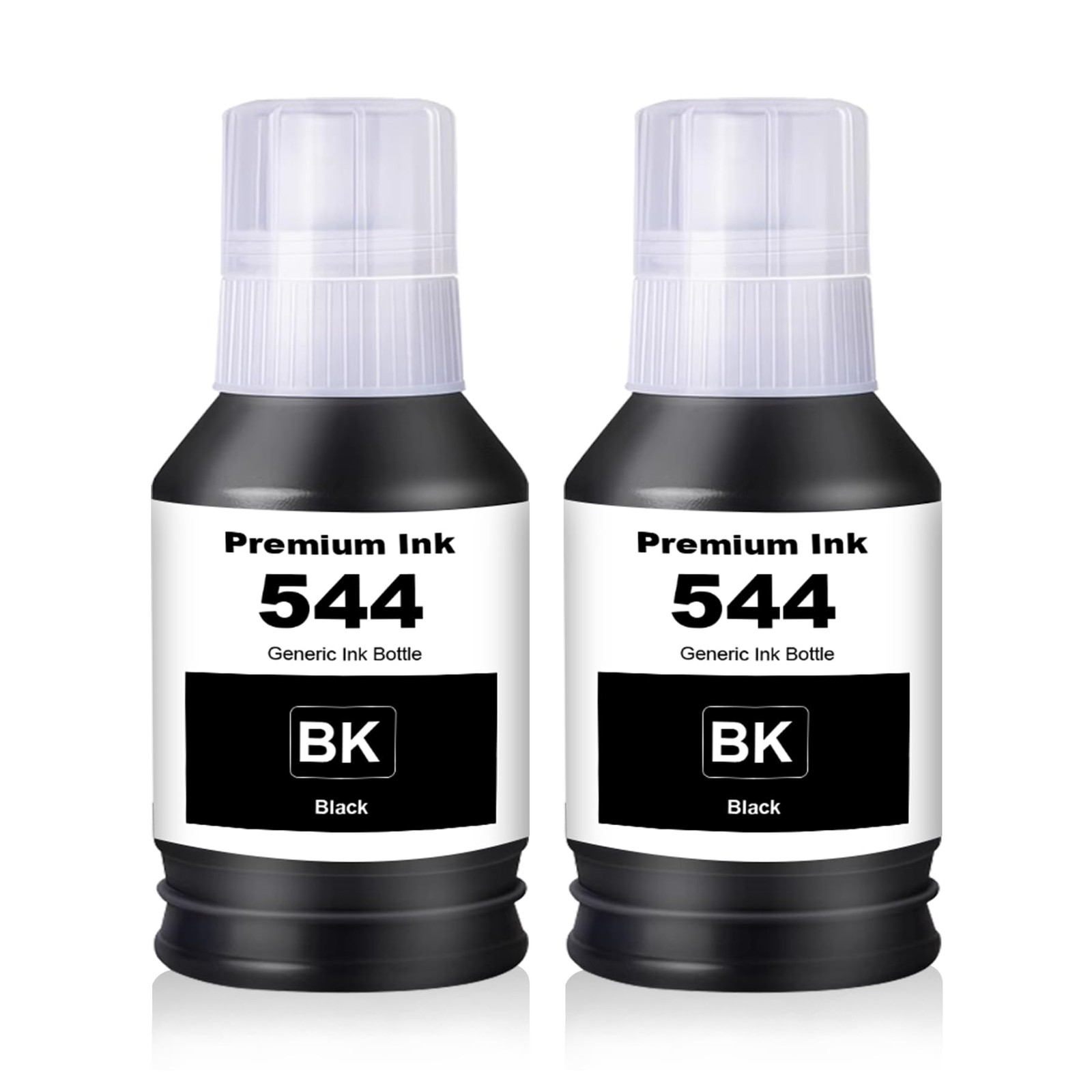 2 PCS T544 Black Ink Bottle Refill Compatible With L3110 L5190 L3210 Printer