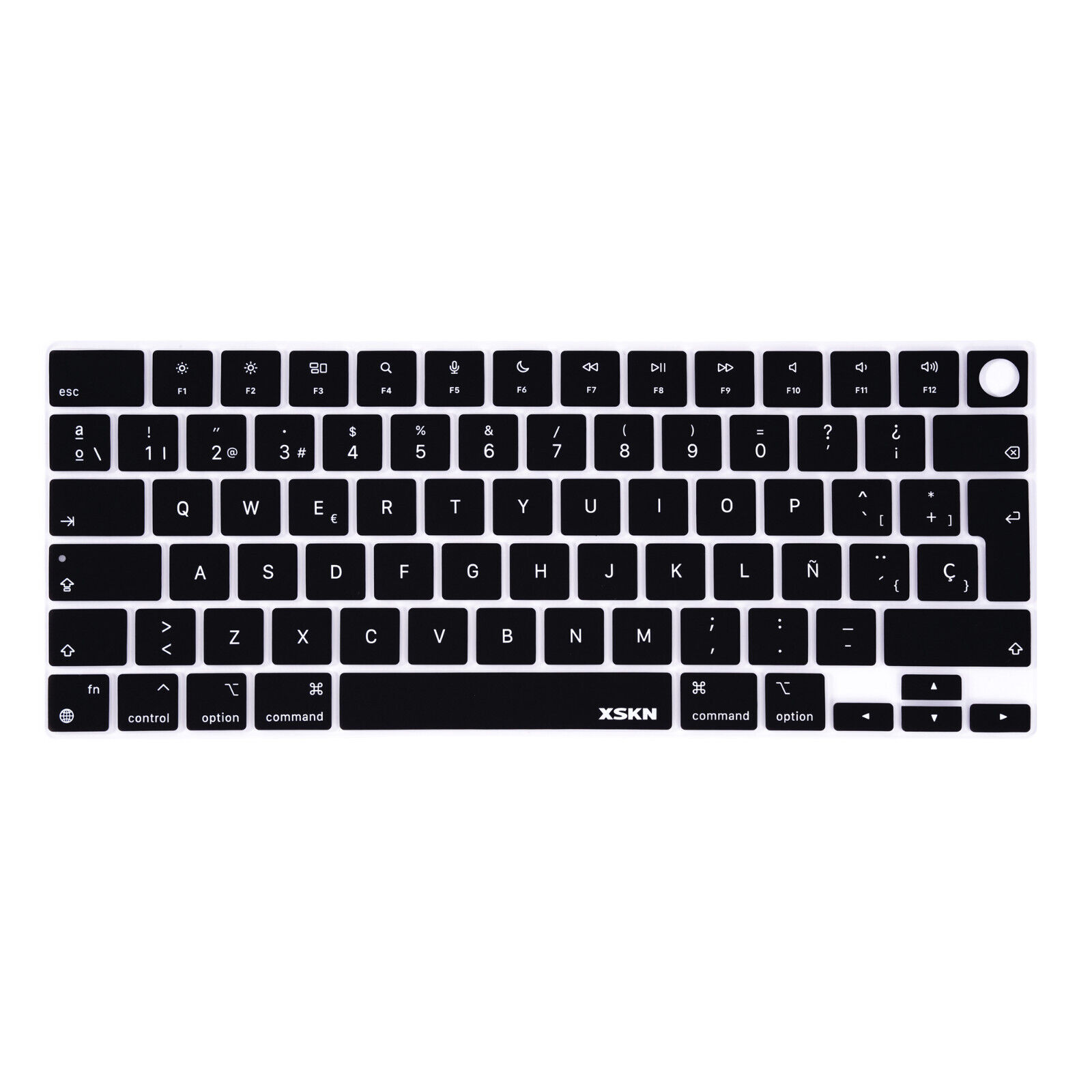 XSKN US EU Spanish Keyboard Cover for 2022-2024 Macbook Air 13.6/15.3 inch M2 M3