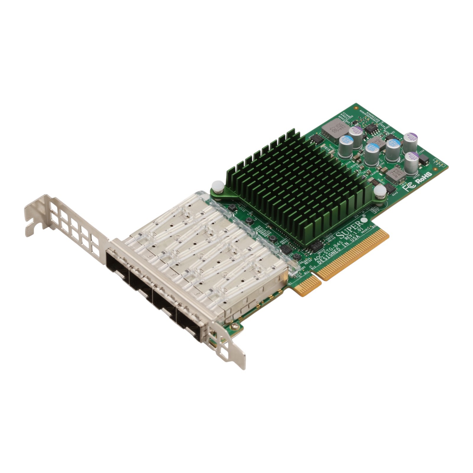 Supermicro AOC-STG-B4S 4x 10GbE SFP+ PCIe x8 Full Profile Network Card