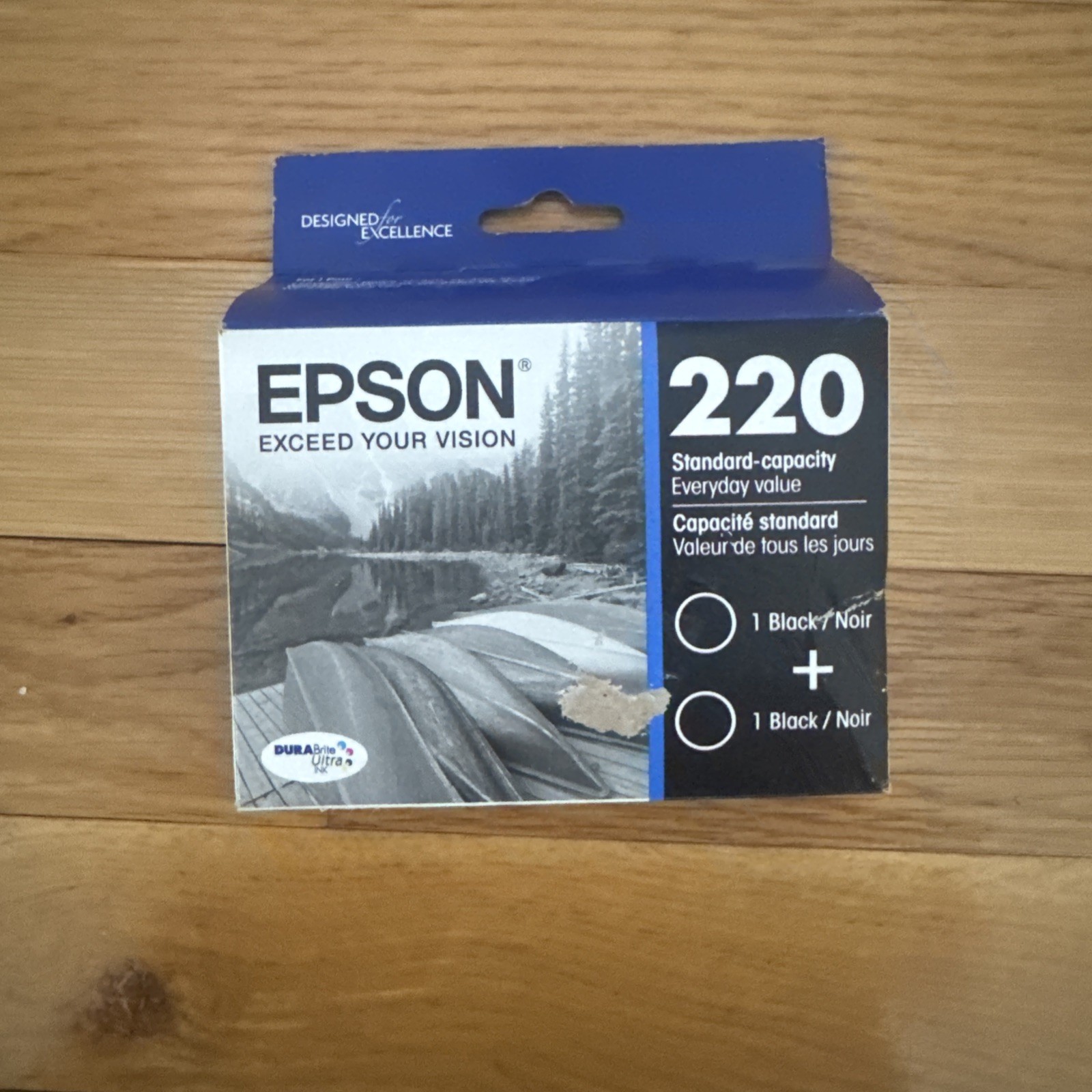 Epson 220 (T220120-D2) Black Ink Cartridge - 2 Pack