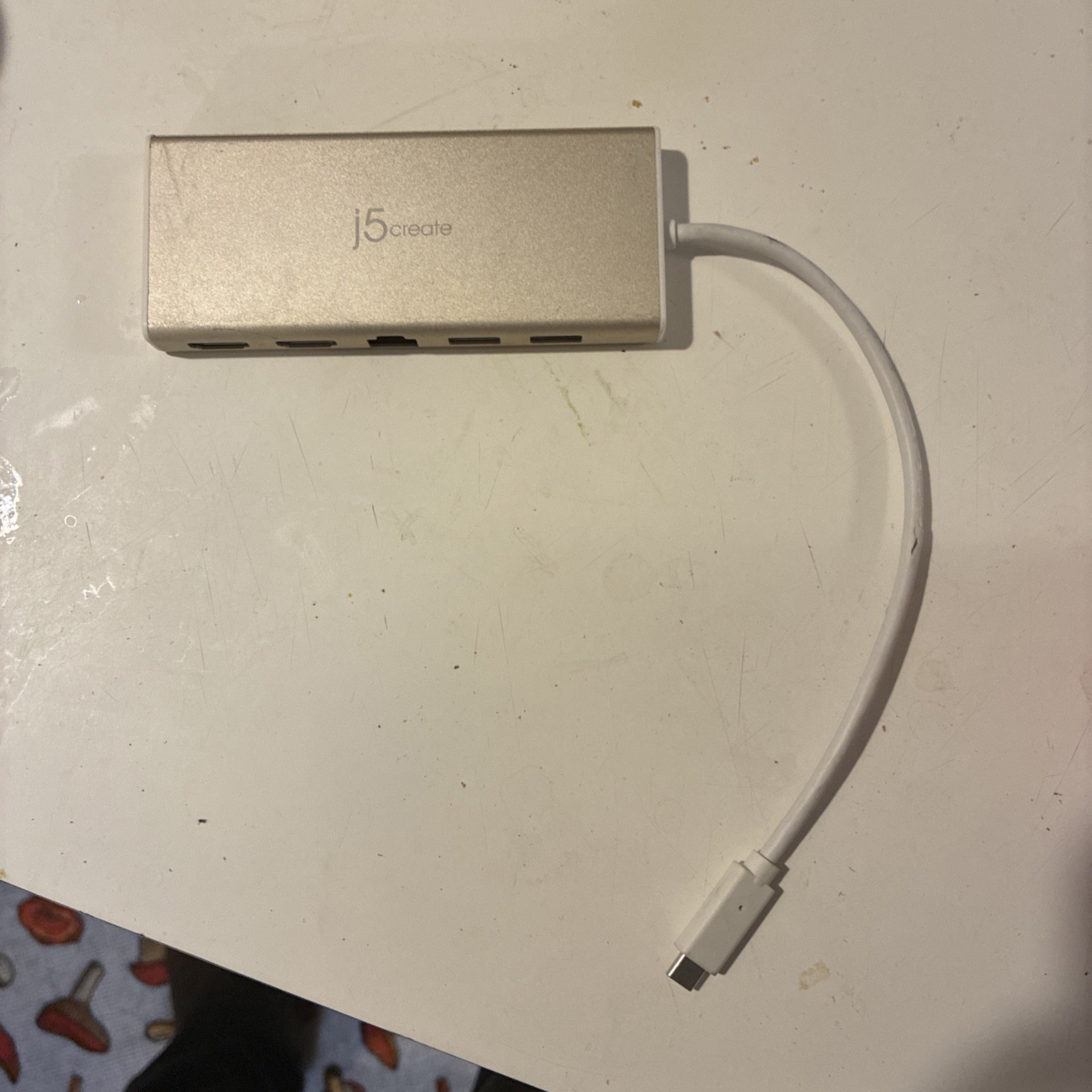 j5create USB-C Dual HDMI Mini Dock JCD381 Ethernet, USB-A, 4K, Power Delivery