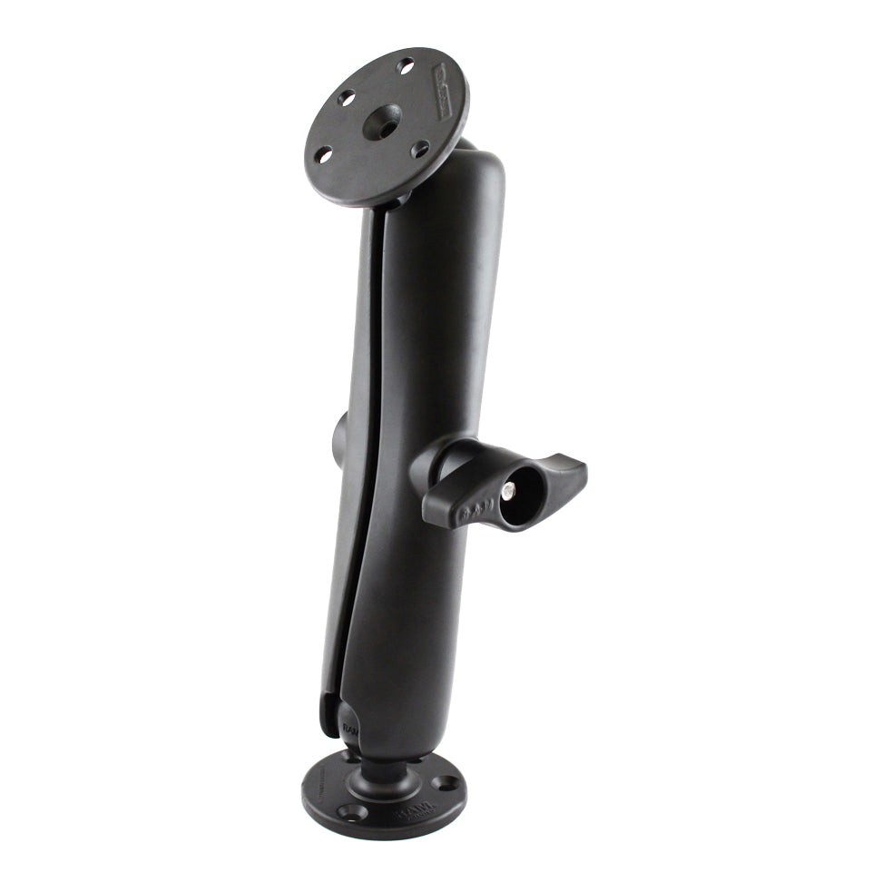 RAM-D-101U-E  RAM Double Ball Mount with Two Large Round Pl...