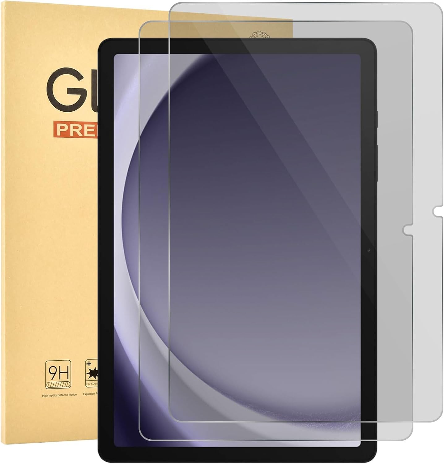 2 Pack Privacy Screen Protector for Samsung Galaxy Tab A9 Plus 2023, 9H Tempered