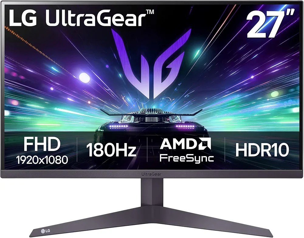 UltraGear27GS50F-B 27"Game Monitor 180Hz 1ms HDR10 AMD FreeSync FHD New Open Box