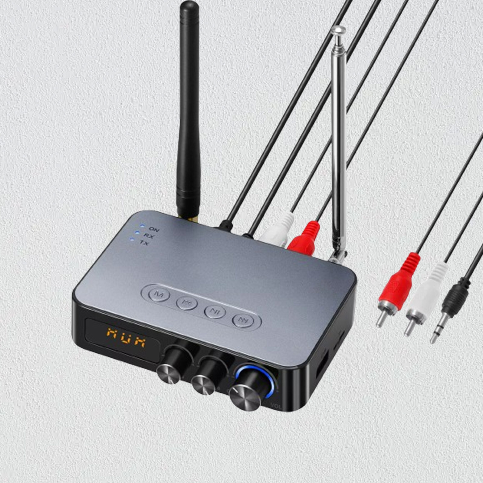 98ft Long Range 5.1 Bluetooth Audio Transmitter Receiver NFC Cordless Adapter
