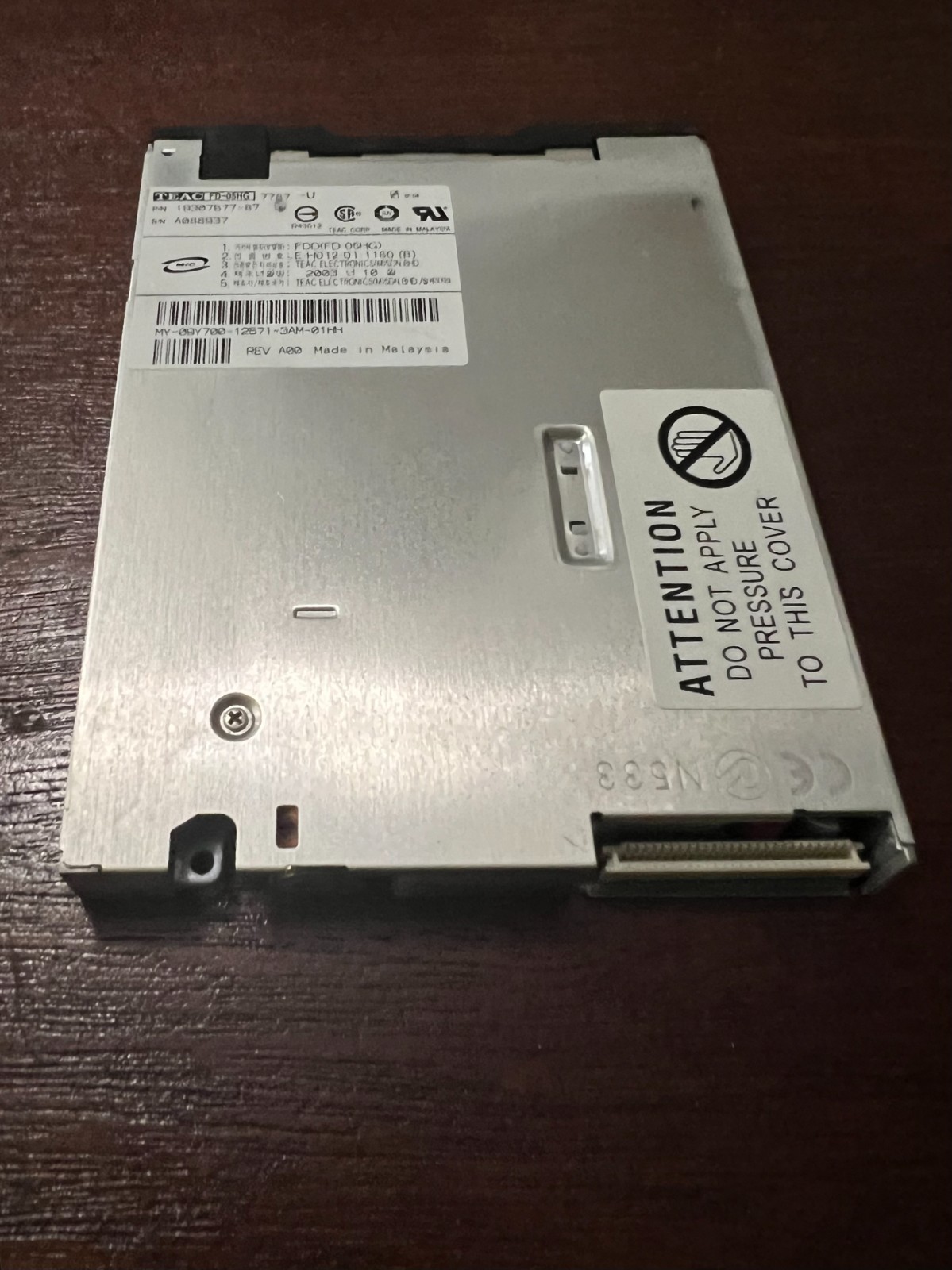 Slimline Internal Floppy Disk Drive for Dell Poweredge 09Y700 (or 9Y700)