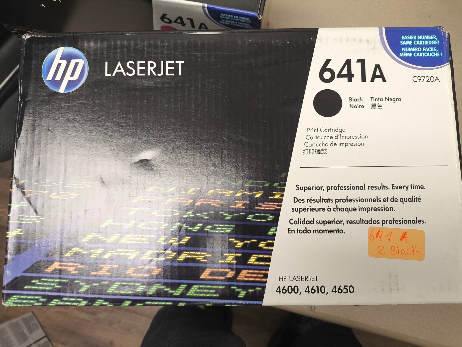Genuine HP 641A C9720A LaserJet Toner Cartridge Black 4600 4610 4650