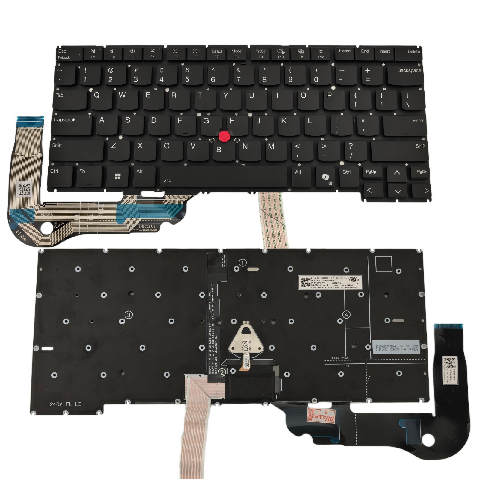 Genuine T14s Gen 5 Gen 6 US Backlit Keyboard for Lenovo ThinkPad P1 Gen 7