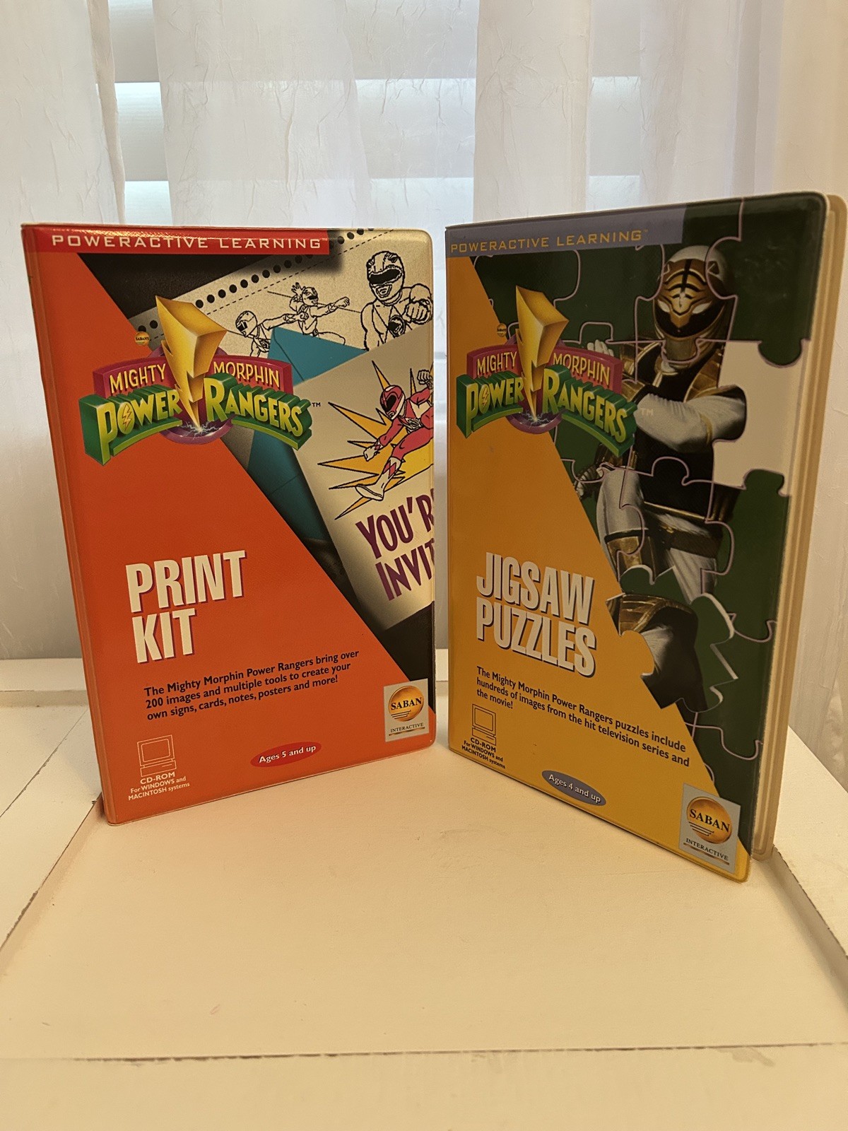 Mighty Morphin Power Rangers Print Kit and Jigsaw Puzzles by Saban CD-Rom 