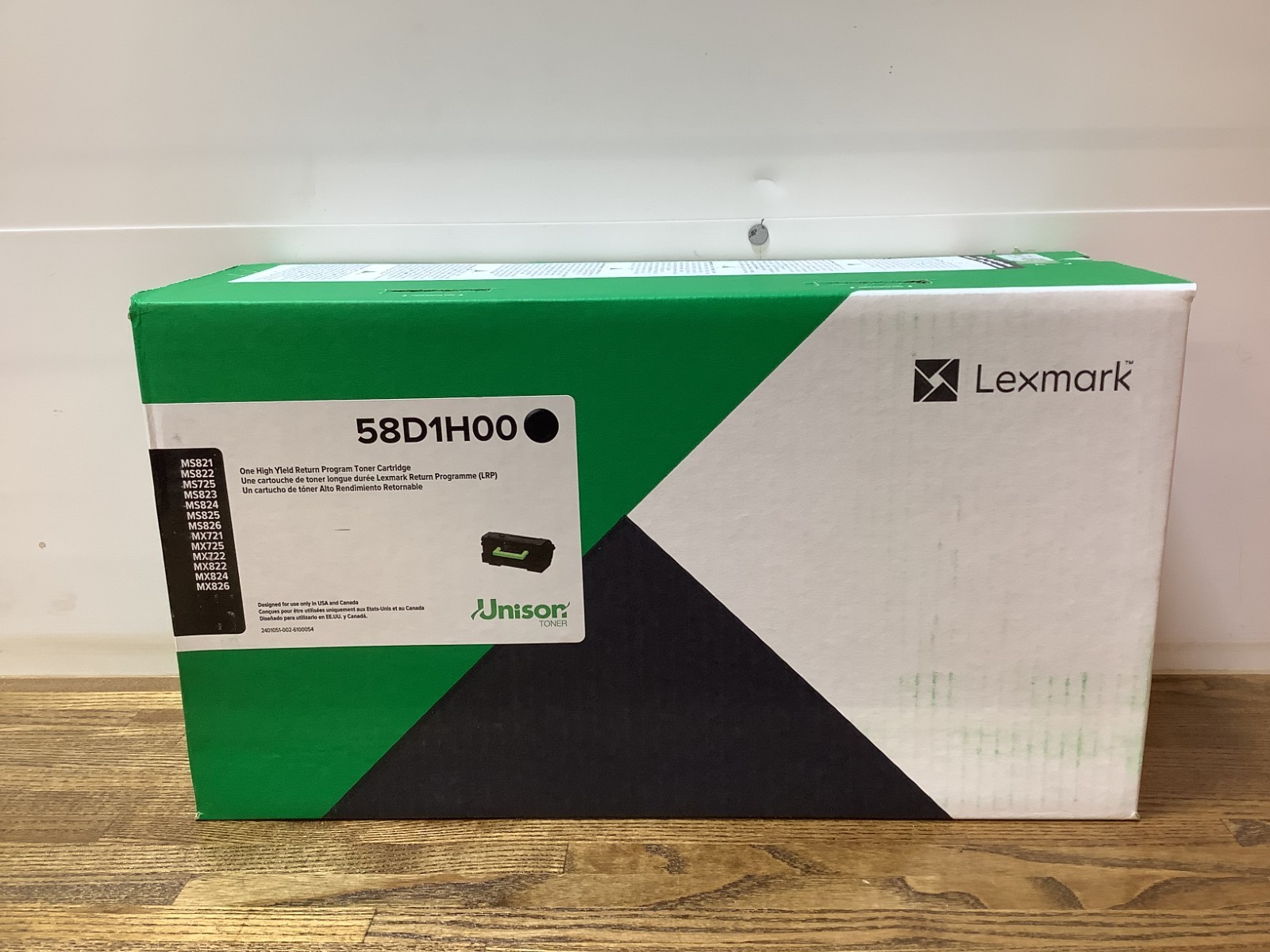 NEW LEXMARK - HIGH-YIELD RETURN PROGRAM BLACK TONER CARTRIDGE 58D1H00