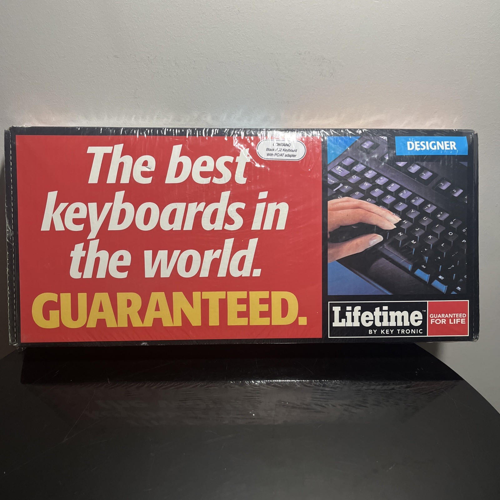 Vintage KeyTronic Lifetime Series Keyboard Lifetime Designer BLACK Sealed NOS