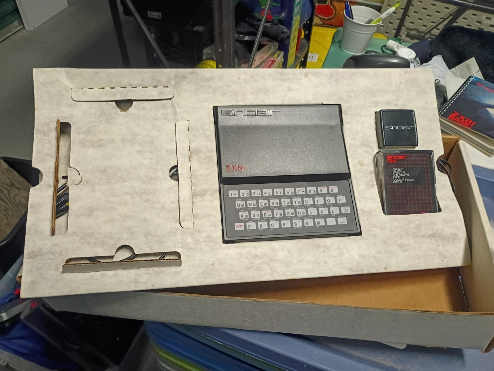 Vintage Sinclair ZX81 Personal Computer, Untested W/ Power Cable & Accessories 