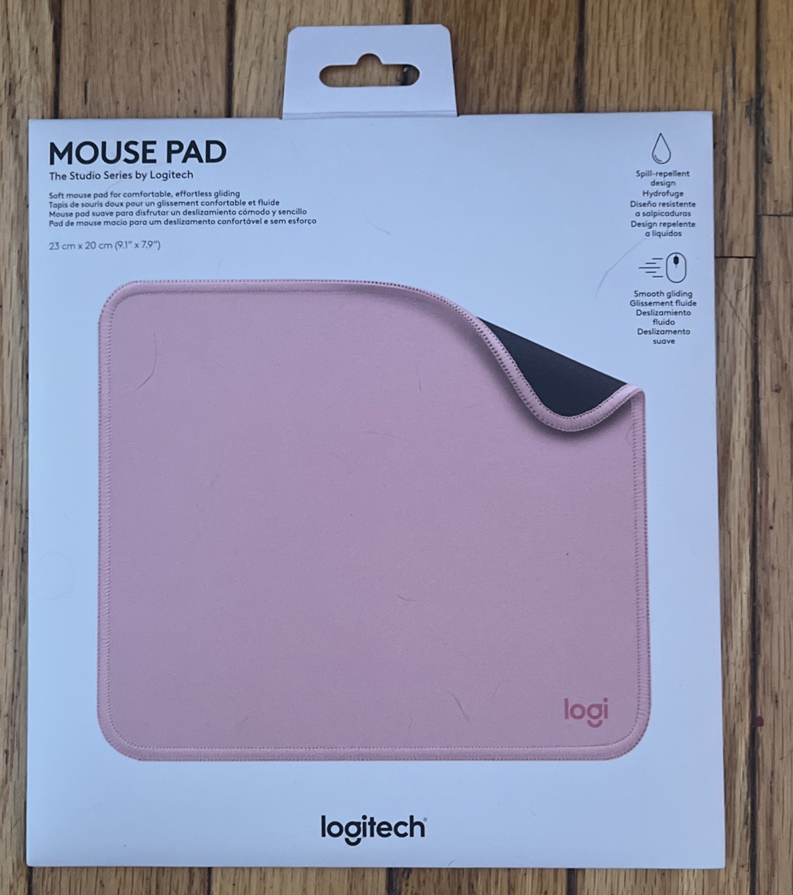 Logitech Mouse Pad Studio Series - Pink  spill-repellent design