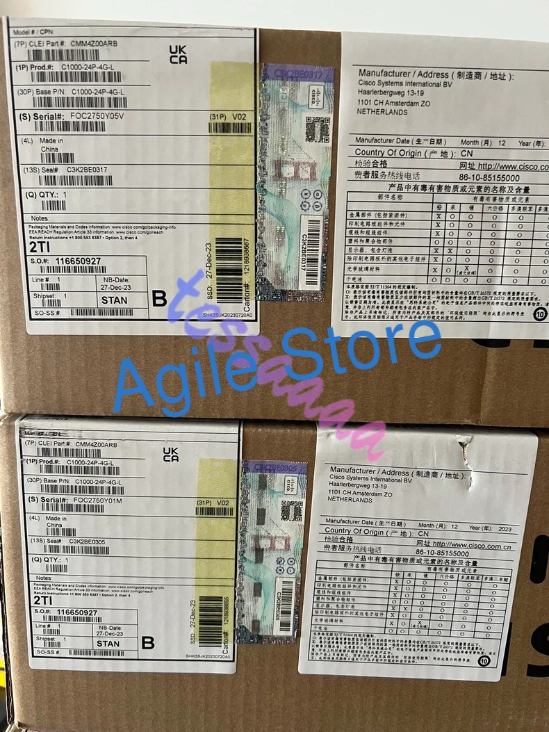 New Cisco Catalyst C1000-24P-4G-L 24 Ports Rack Mountable Switch