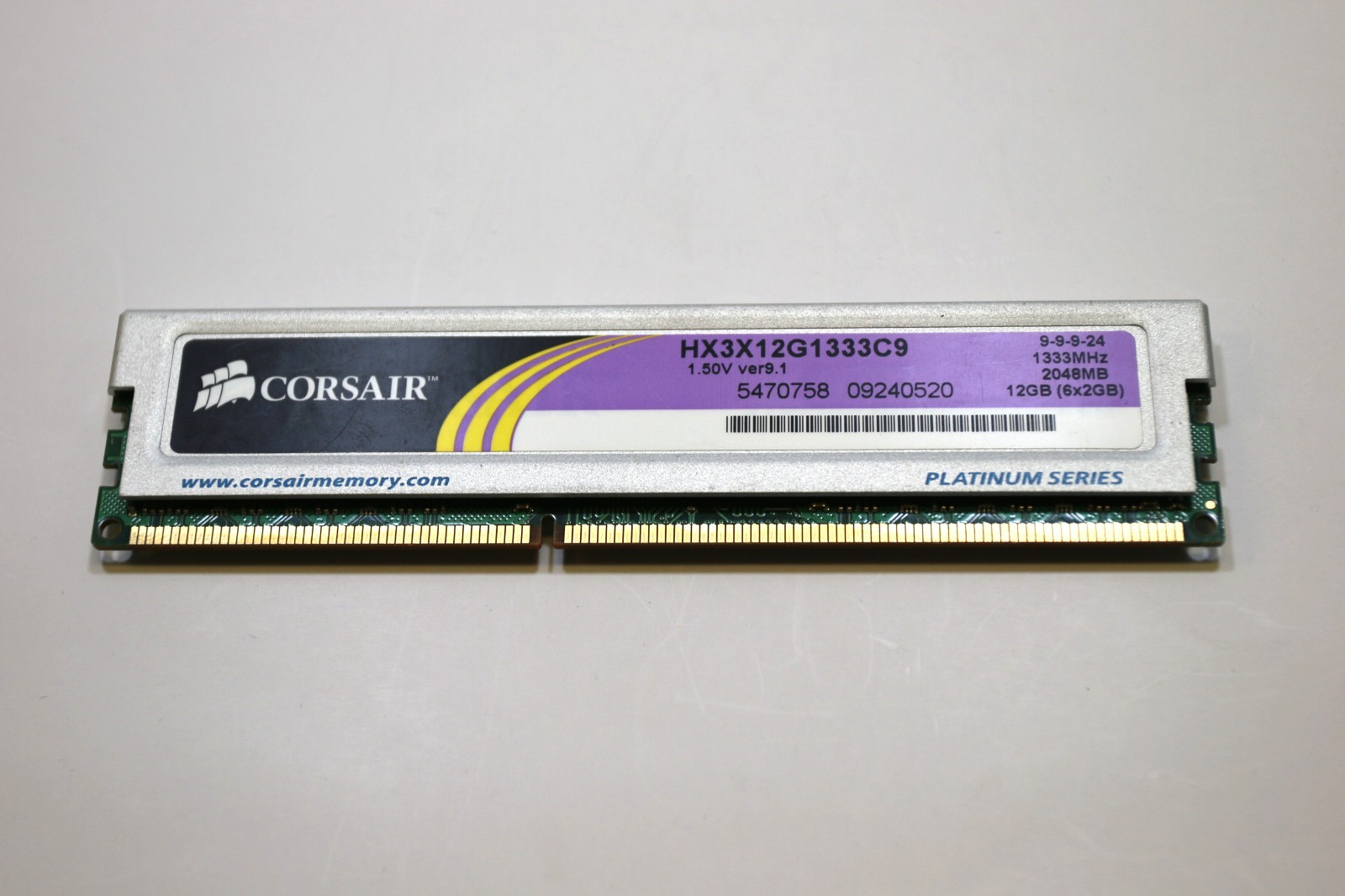 CORSAIR XMS3 hx3x12g1333c9 12gb Memory RAM Desktop
