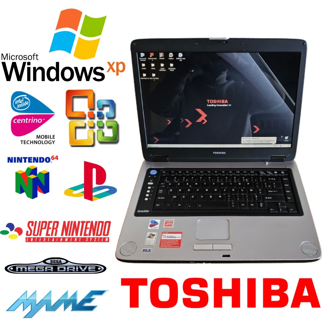Toshiba M40X-186 Windows XP 15.4" Retrogaming N64 PS1 SNES SEGA Notebook PC