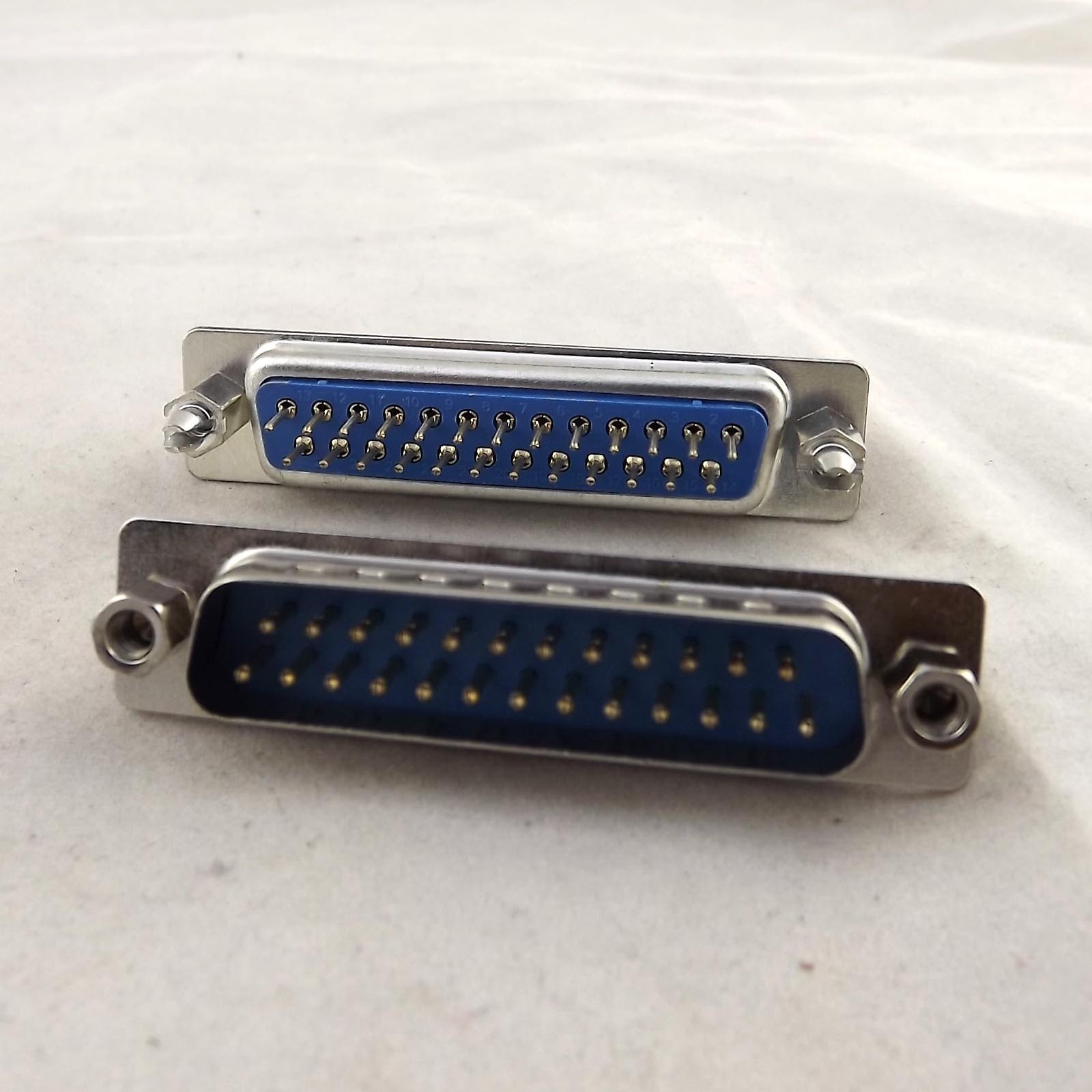 5x D-SUB DB25 DP25 25Pin 2 Rows Male Lock Screw DIP PCB Solder Connector Adapter