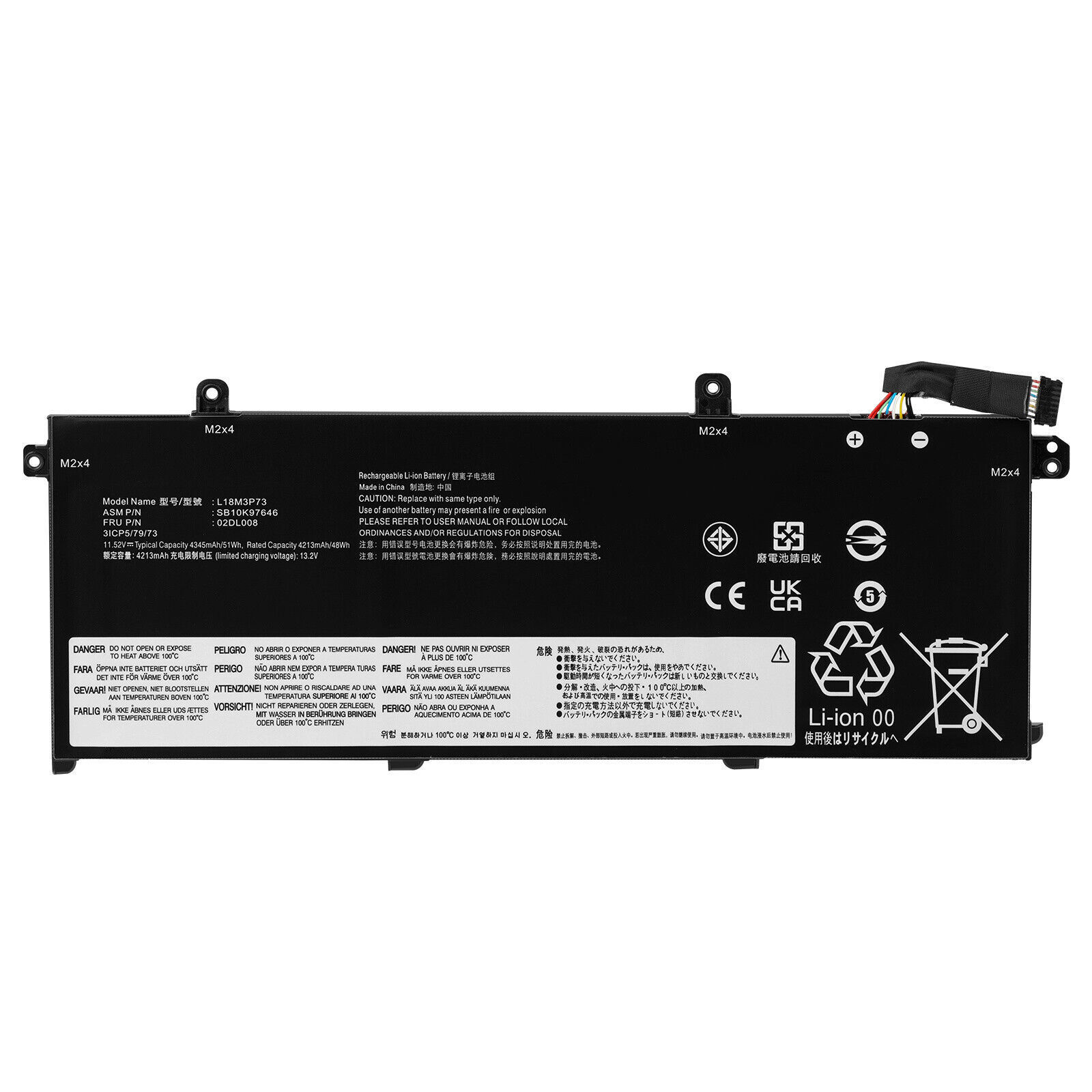 Battery For Lenovo ThinkPad T495 P43S P14S Gen 1st / 2nd Series L18C3P72 L18M3P7