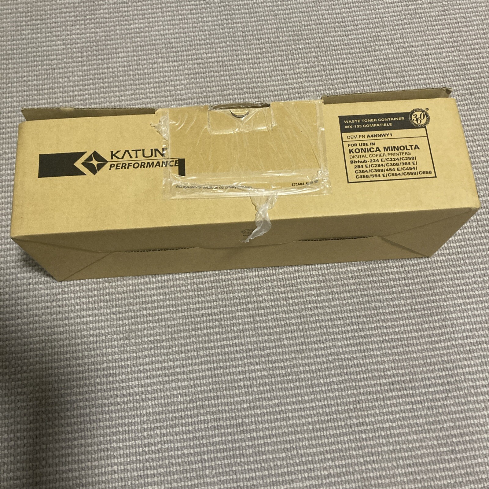 NEW Katun WX-103 Waste Toner Box Performance Konica Minolta Bizhub OEM A4NNWY1