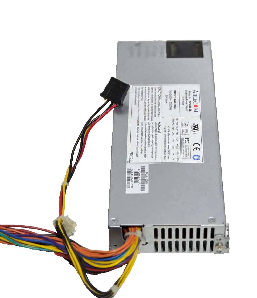 Ablecom SP302-1S Switching Server Power Supply 300W