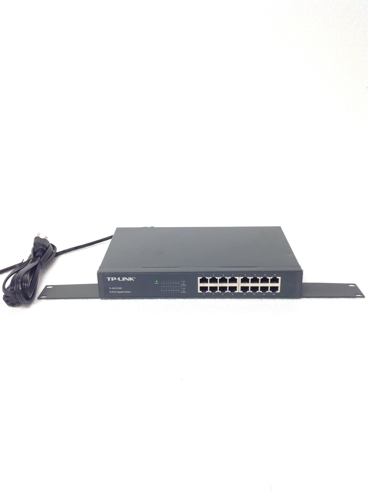 TP-Link TL-SG1016D 16-Port Gigabit Ethernet Switch w/ Rack Ears, Power Cord