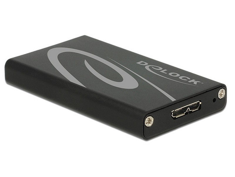 External Delock Box mSATA Enclosure Storage Case SSD Enclosure mSATA USB