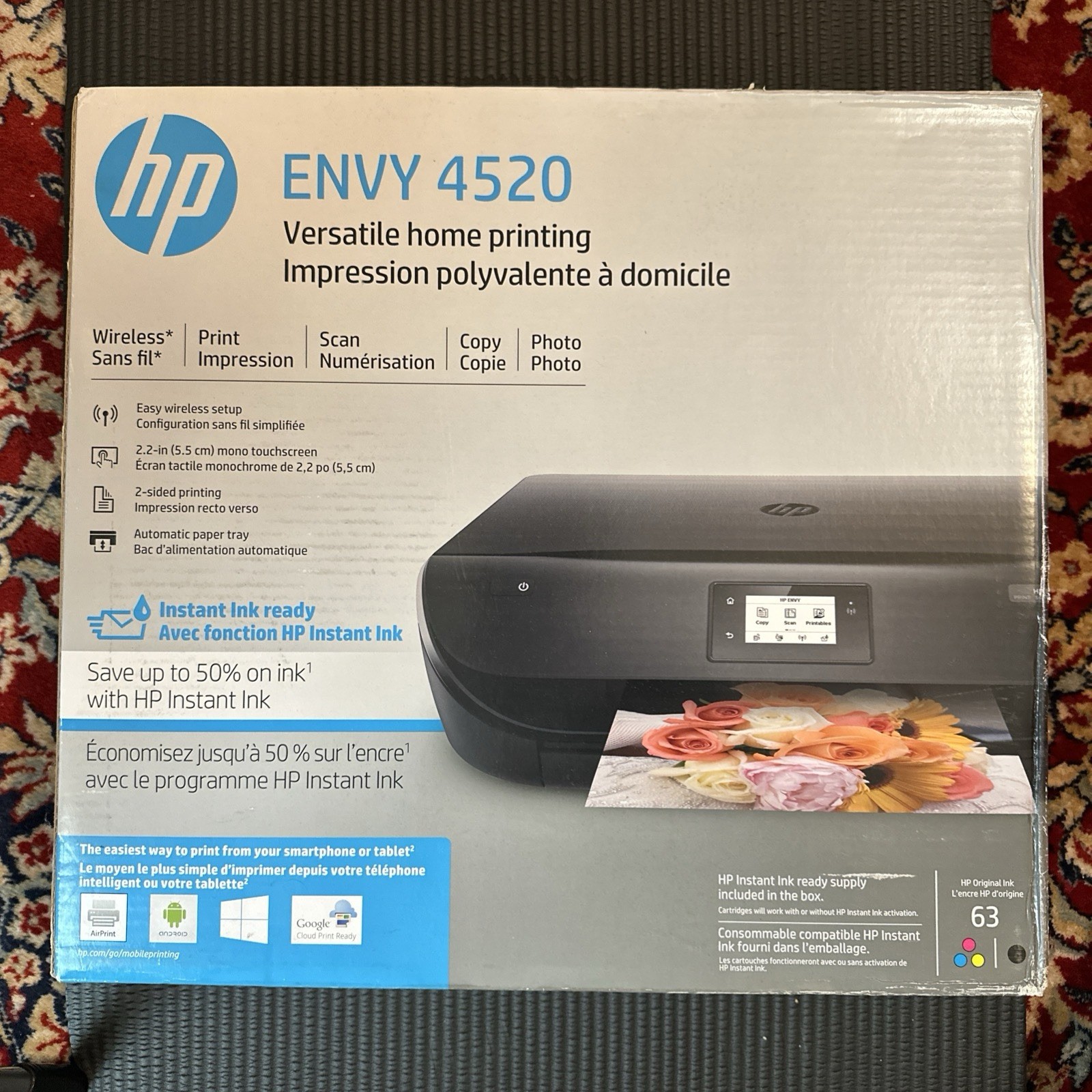 HP Envy 4520 All-in-One Color Inkjet (Open Box)