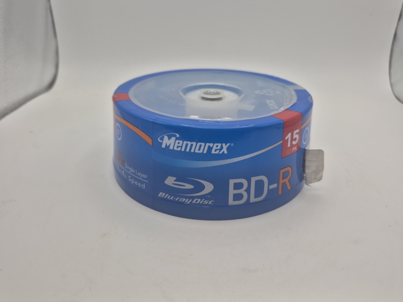 Memorex Recordable Blu-ray Disc BD-R 15 Pack 4X 25GB Single Layer, New Sealed