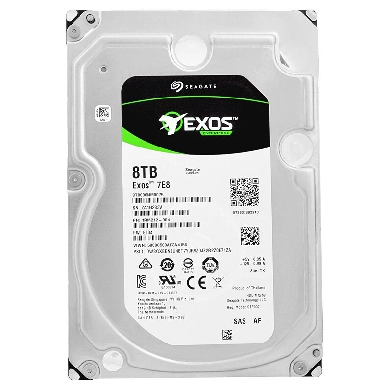 Seagate ST8000NM0075 Enterprise Capacity 3.5 HDD 8TB SAS Hard Drive 8TB EXOS