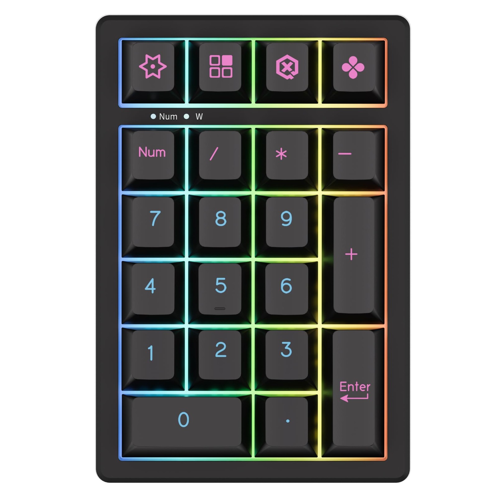 K21 Mechanical Number Keypad Wireless Bluetooth Numpad 5.0/2.4GHz RGB Mac