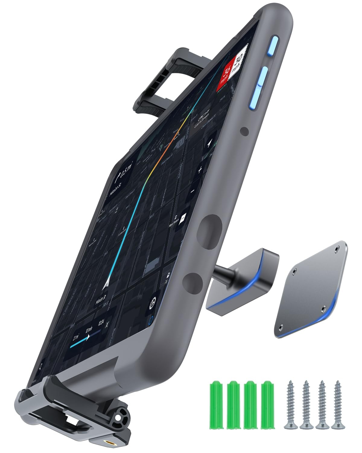Heavy Duty Magnetic Tablet Mount, Low Profile Anti-Shake N52 Base