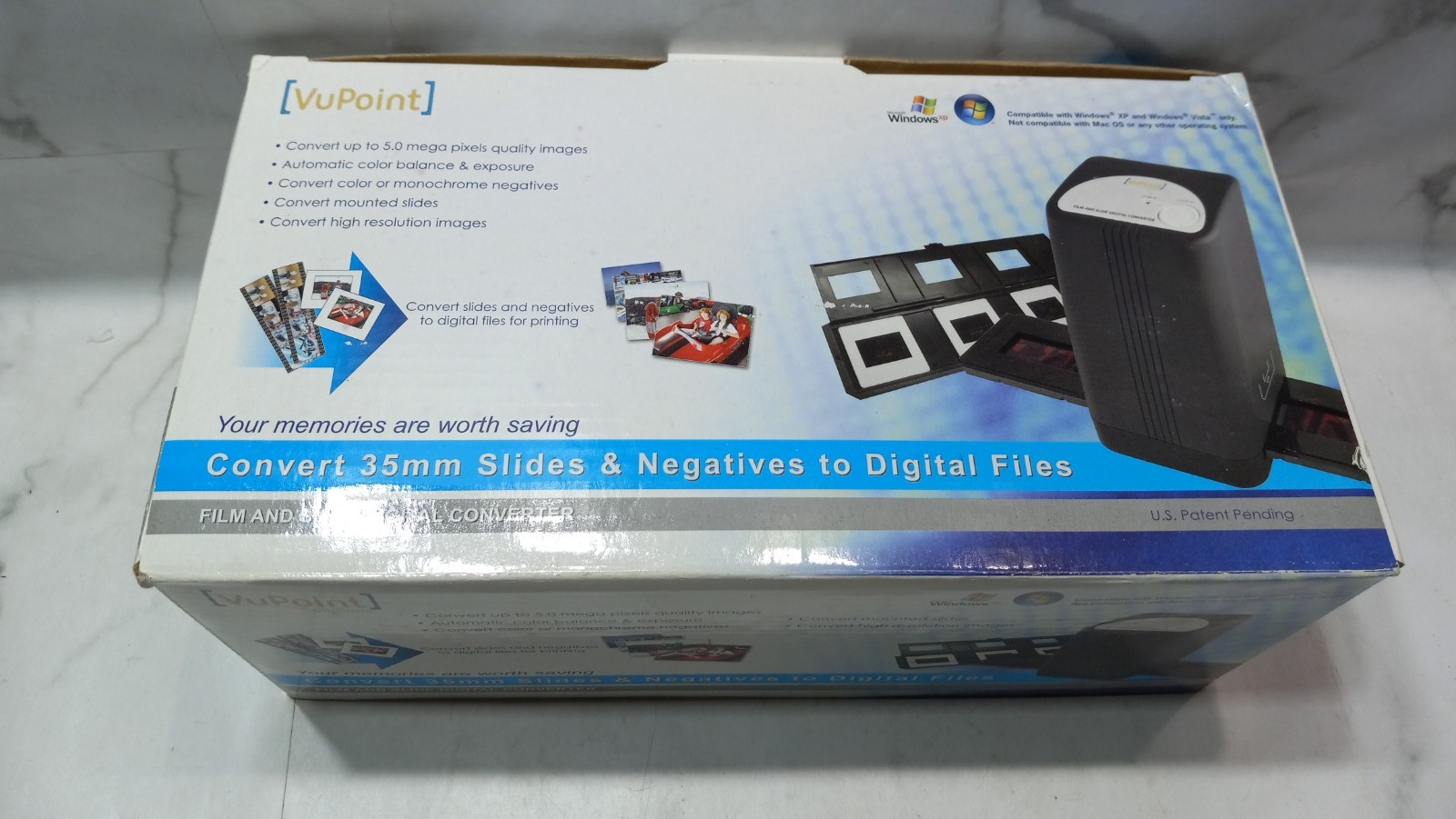 VuPoint Solutions Digital Slide & Film Scanner Converter Negatives FS-C1-VP