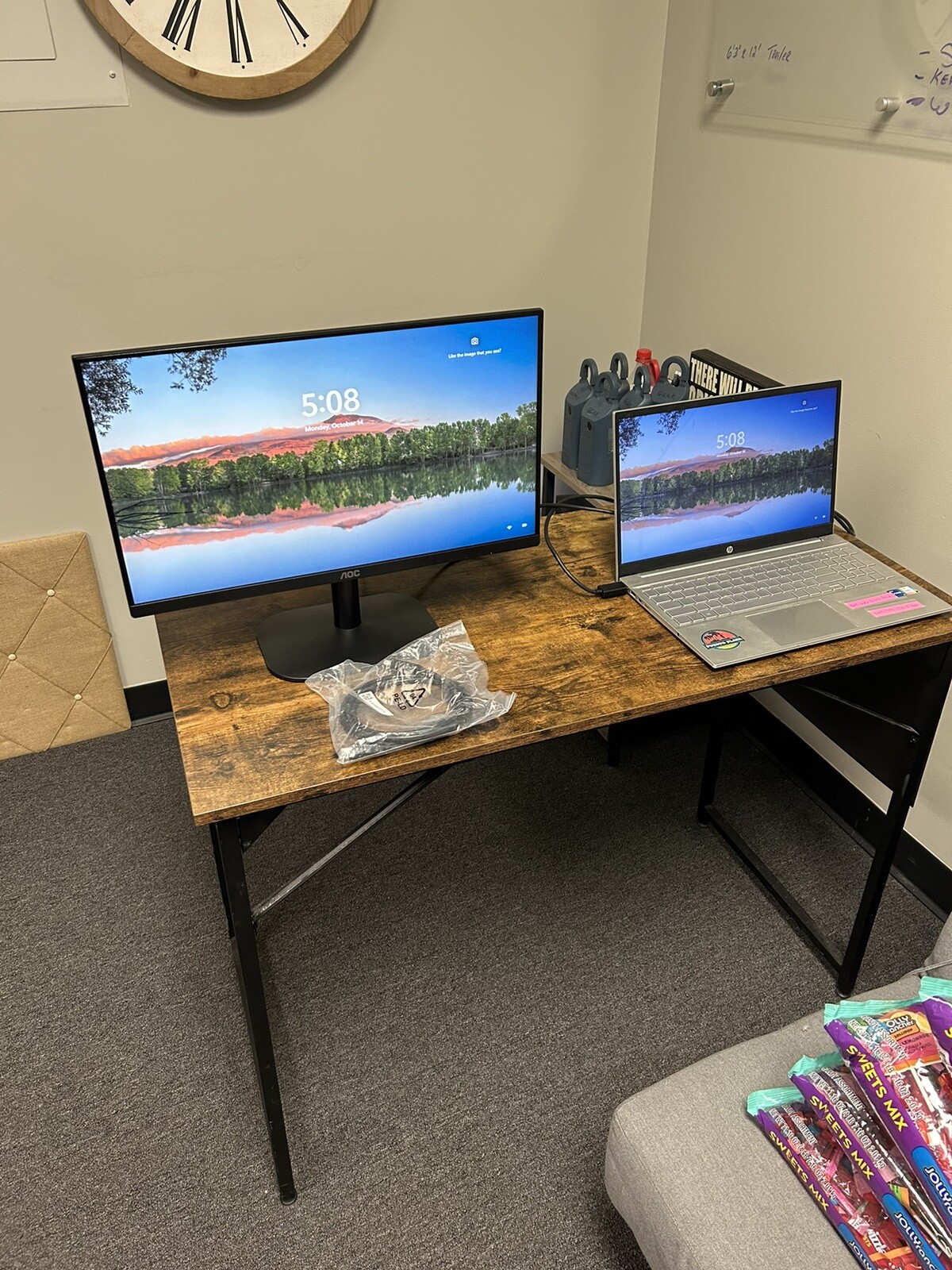 AOC 22B2HM2 22" Full HD 100Hz LED Monitor, HDR Ready, Flicker-Free, VESA