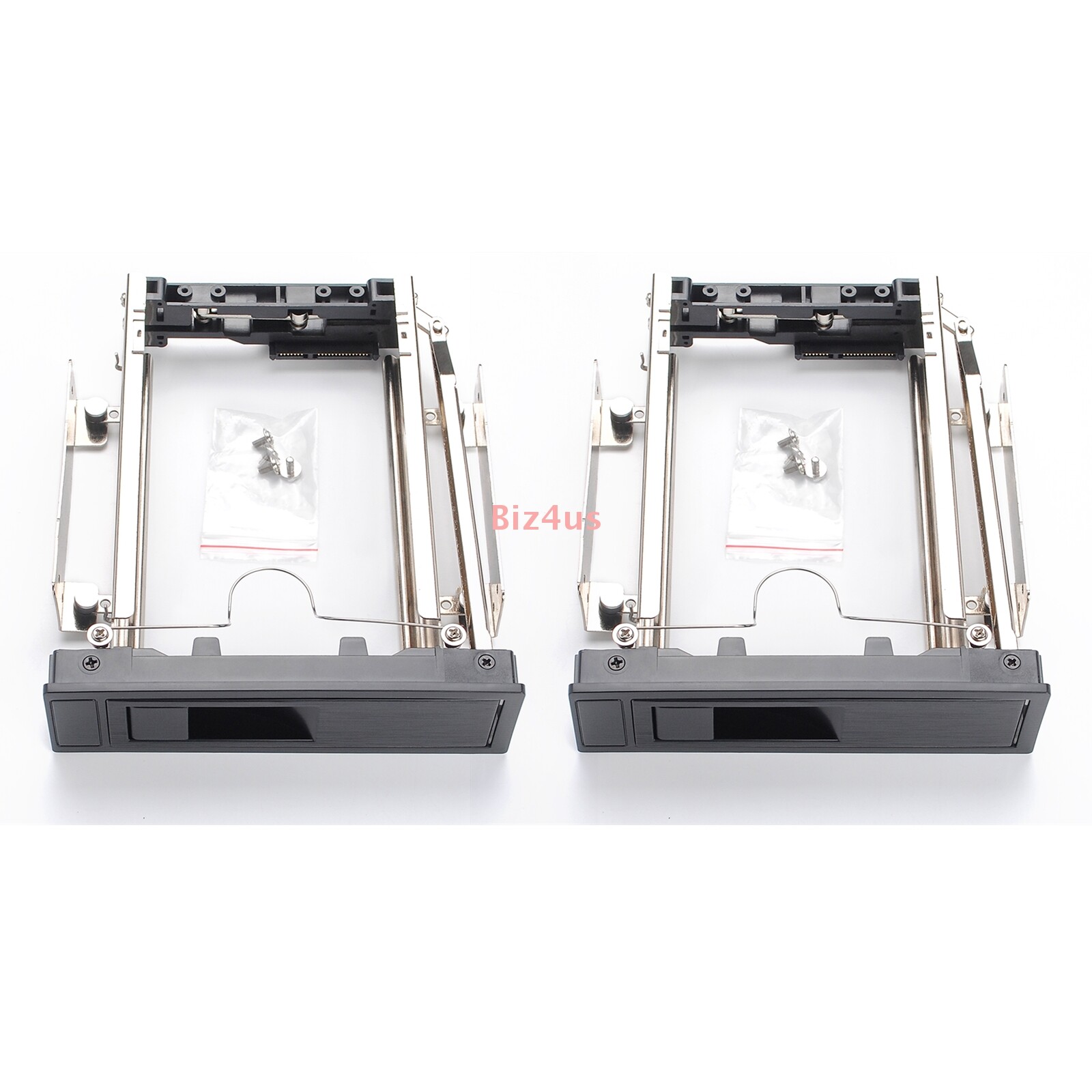 2x 5.25 Inch Hot Swap PC Bay Adapter Mobile Rack for 3.5" HDD Hard Drive US Ship