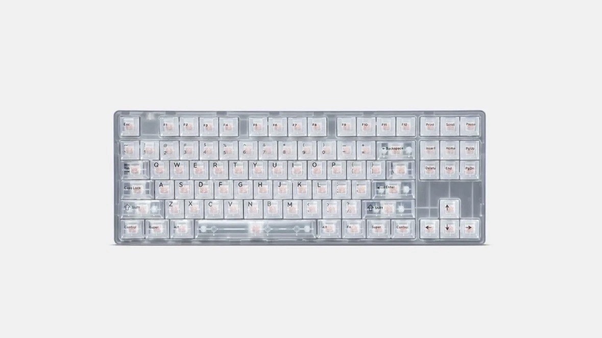 DROP EXPRESSION SERIES KEYSTERINE KEYBOARD - CLEAR - MDX-36350