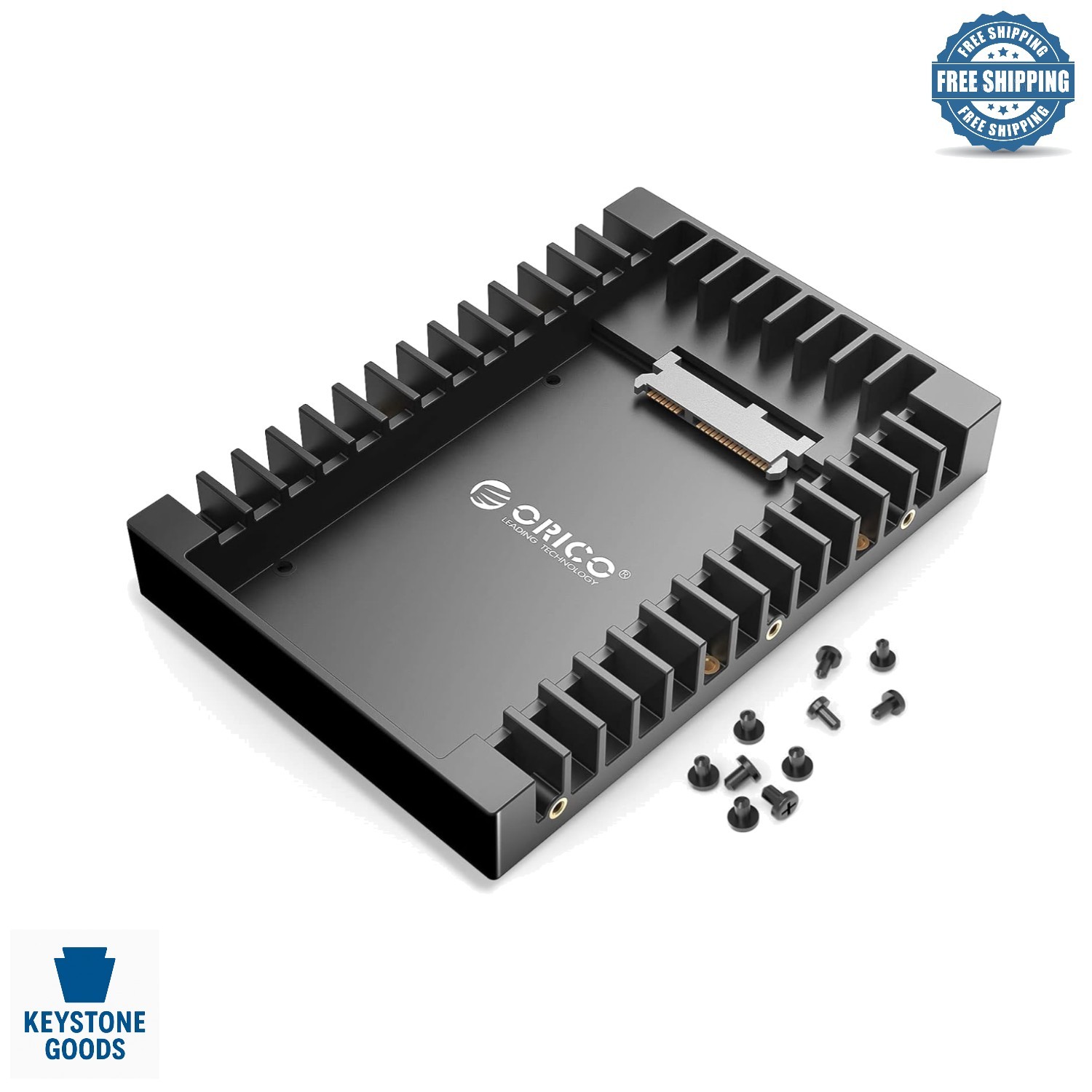 Quick Install 2.5 to 3.5 Hard Drive Caddy - Lightweight ABS, Includes Screws
