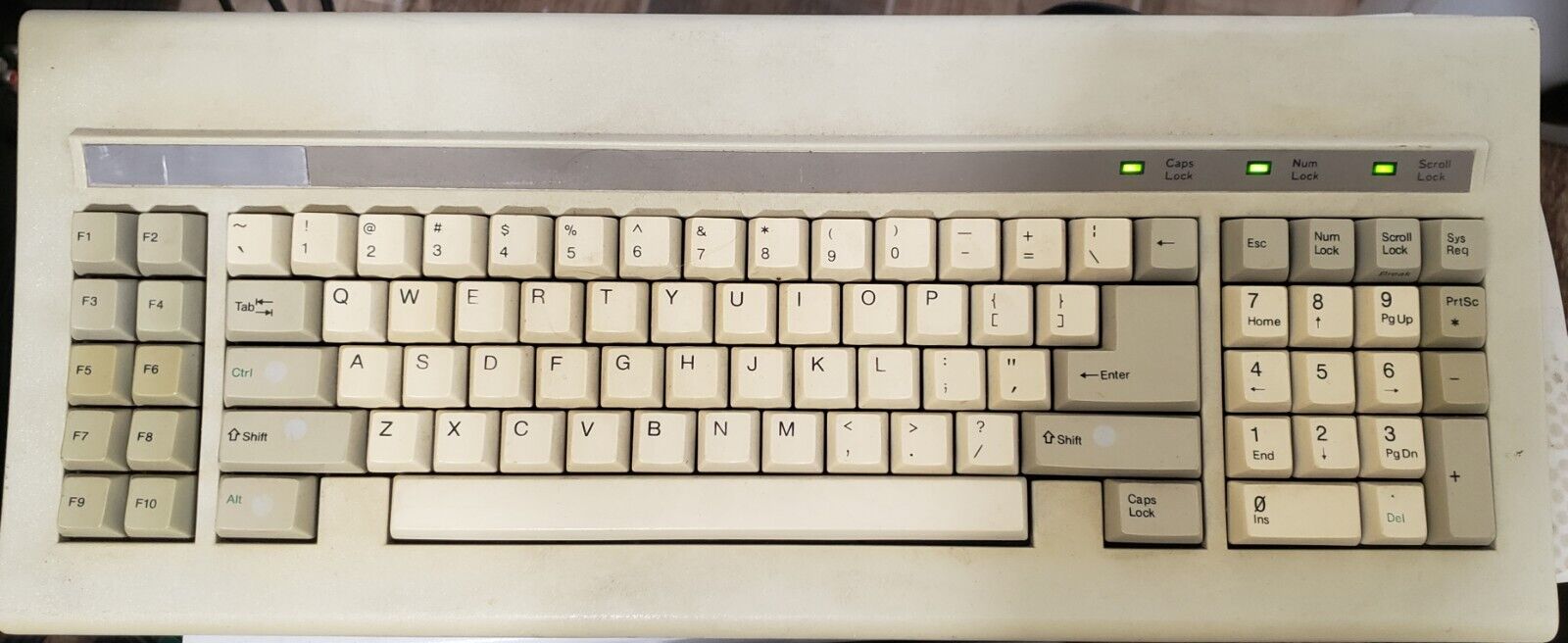 Extremely Rare Vintage Keyboard Focus FK-727  (cyan omron b3g-s)