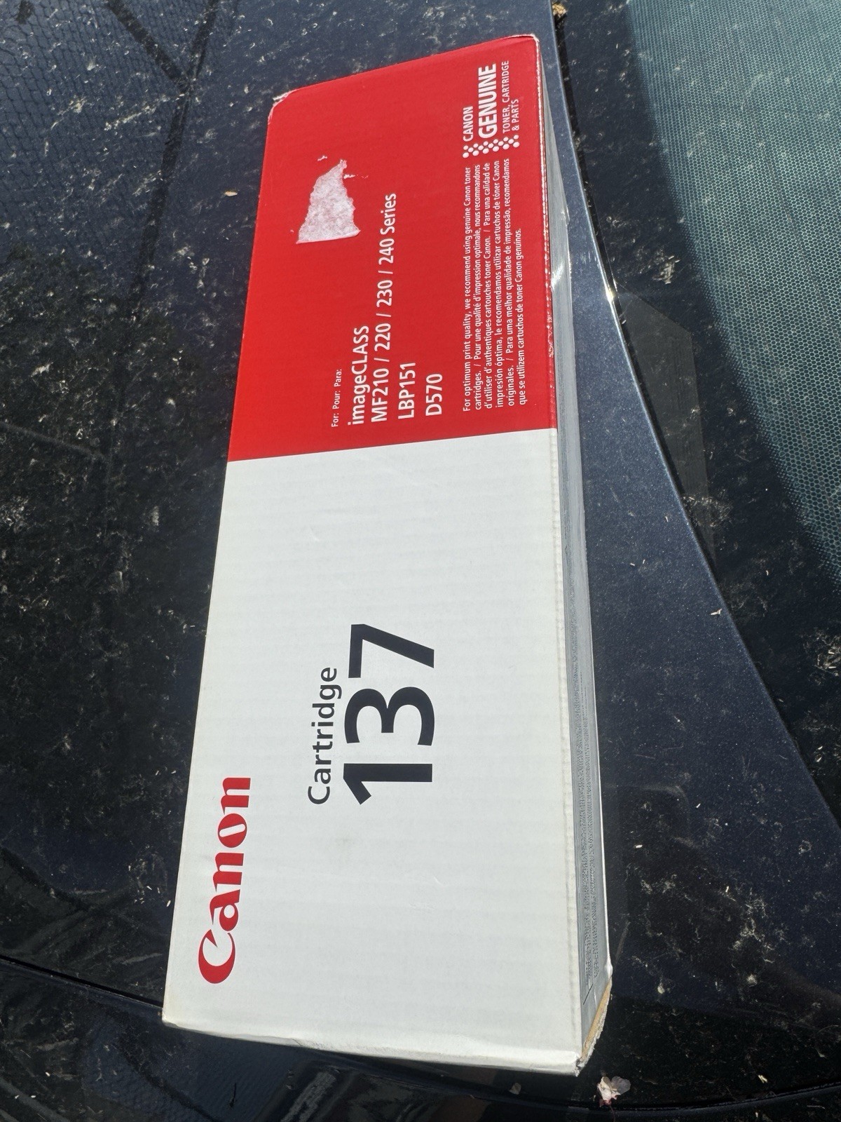 Canon 137 Black Toner Cartridge OEM Genuine, New and Sealed