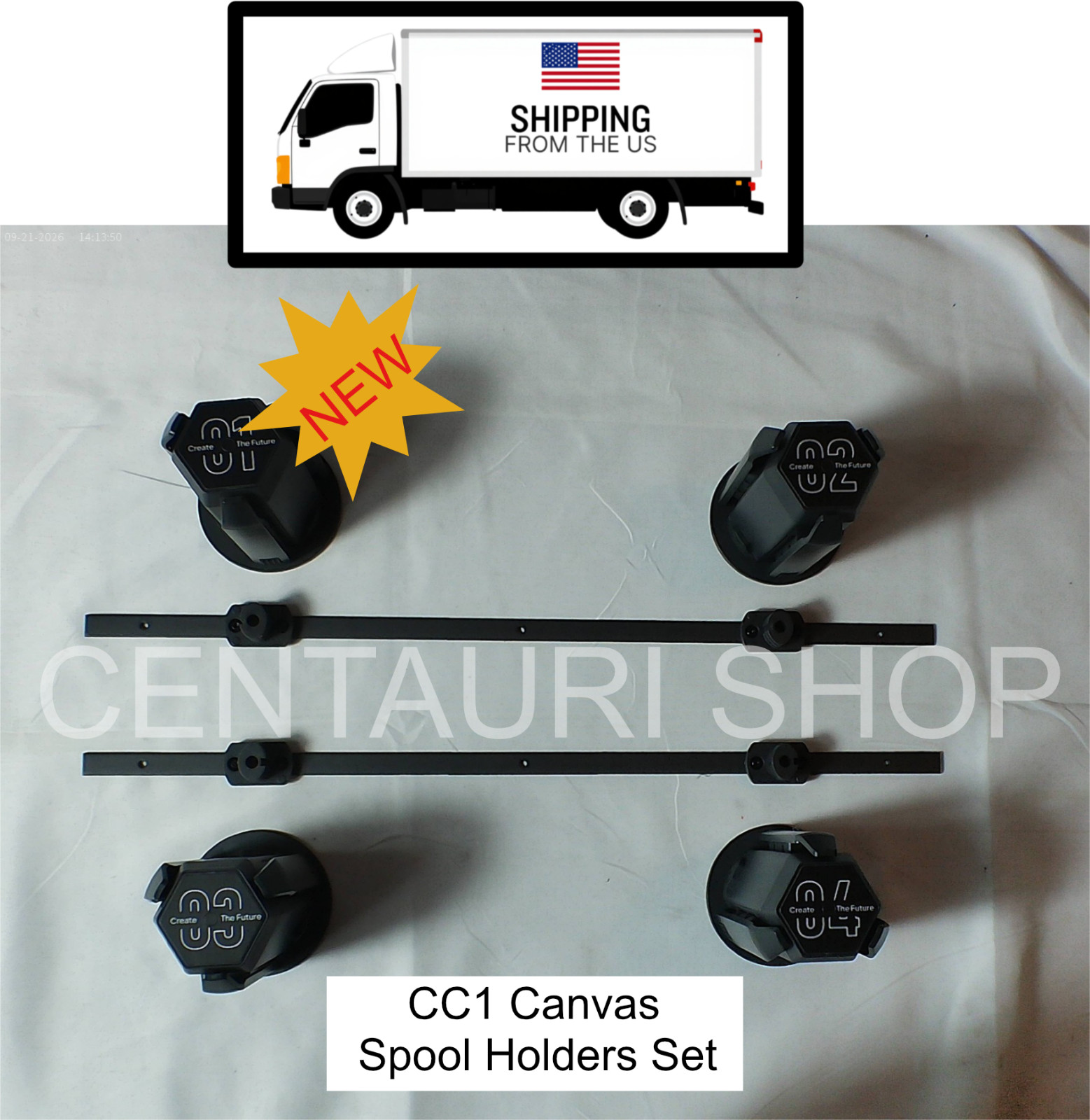 ELEGOO Centauri Carbon 1 Spool Holders Kit for  the Canvas System Complete Set