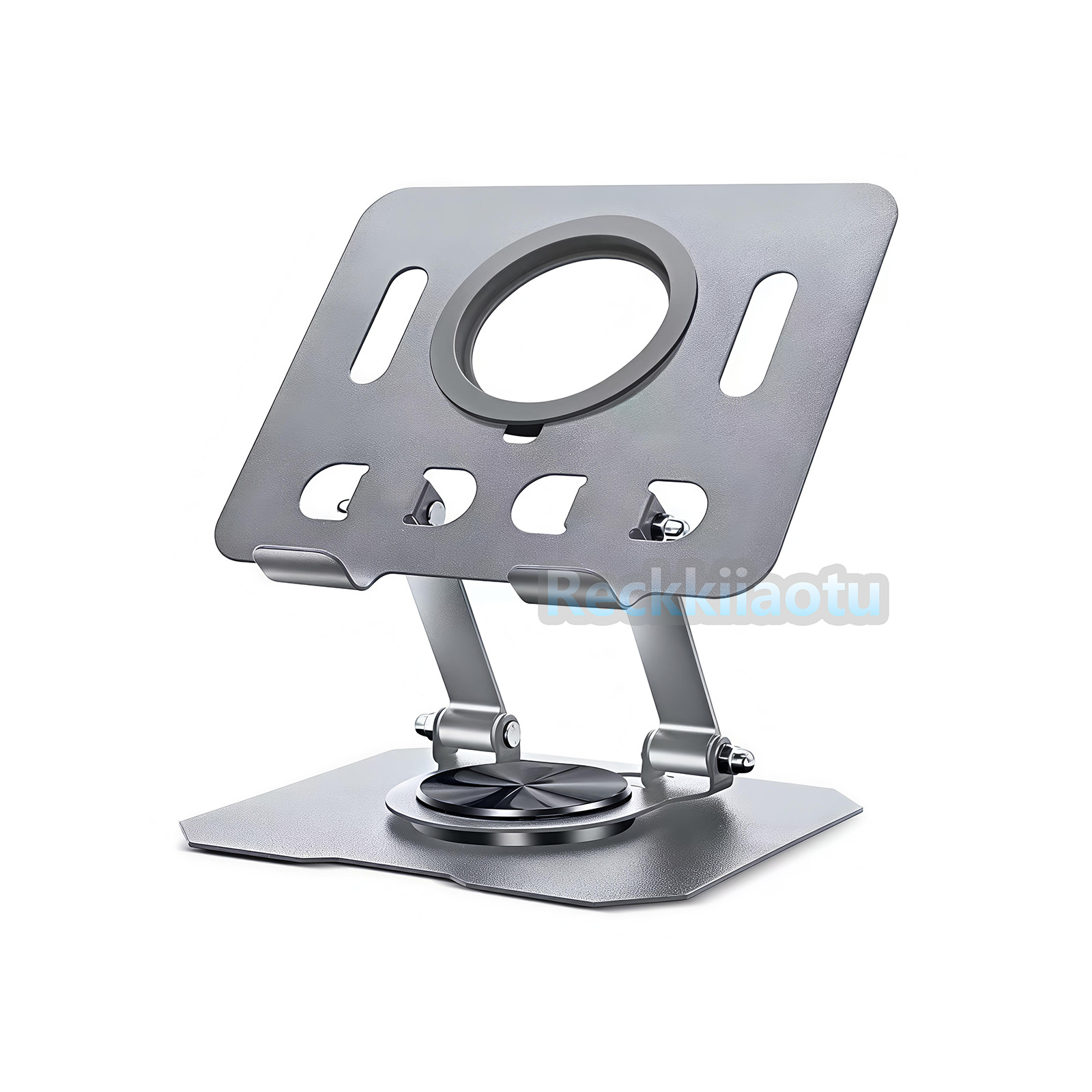 Black & Silver Slip-On Tablet Holder premium aluminum alloy For multiple devices