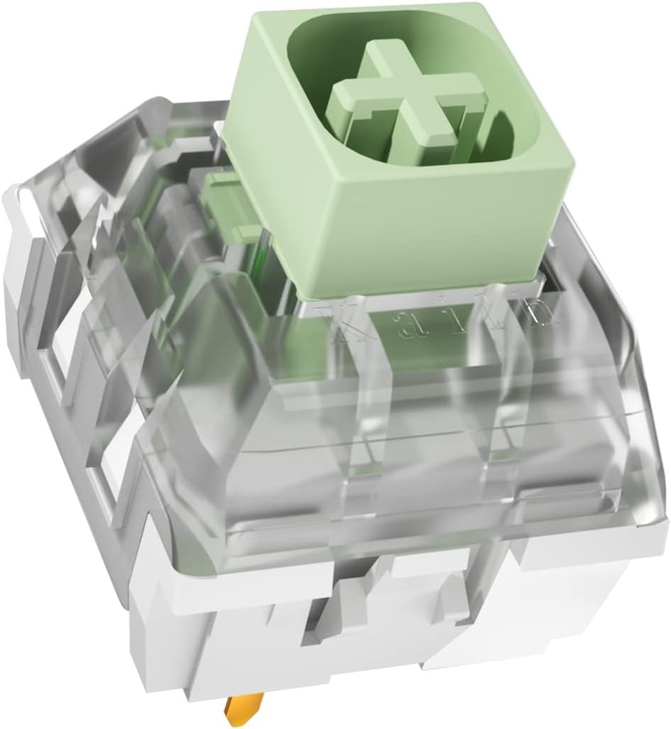 Kailh Box Clicky Keyboard Switch,3-pin 50gf Pre-Lubed Dustproof 10Pcs Jade