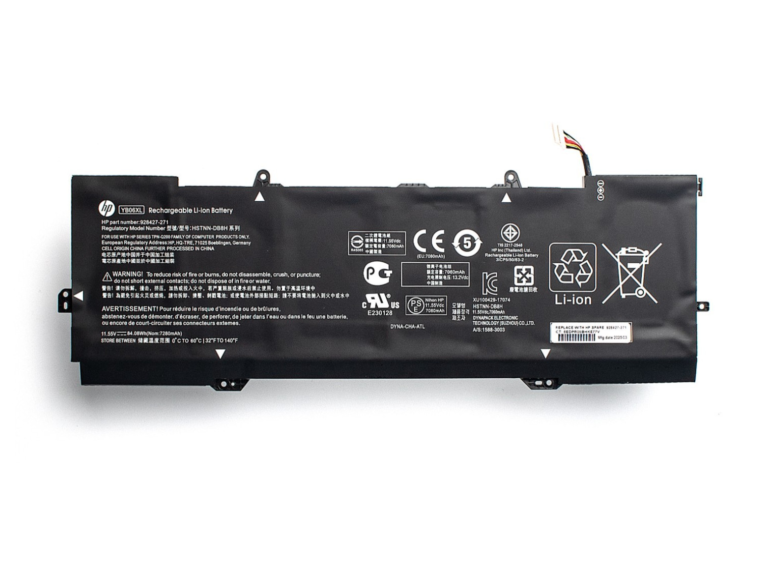OEM Genuine YB06XL Battery For HP Spectre x360 15-ch003ng 3ICP5/50 YB06084XL US