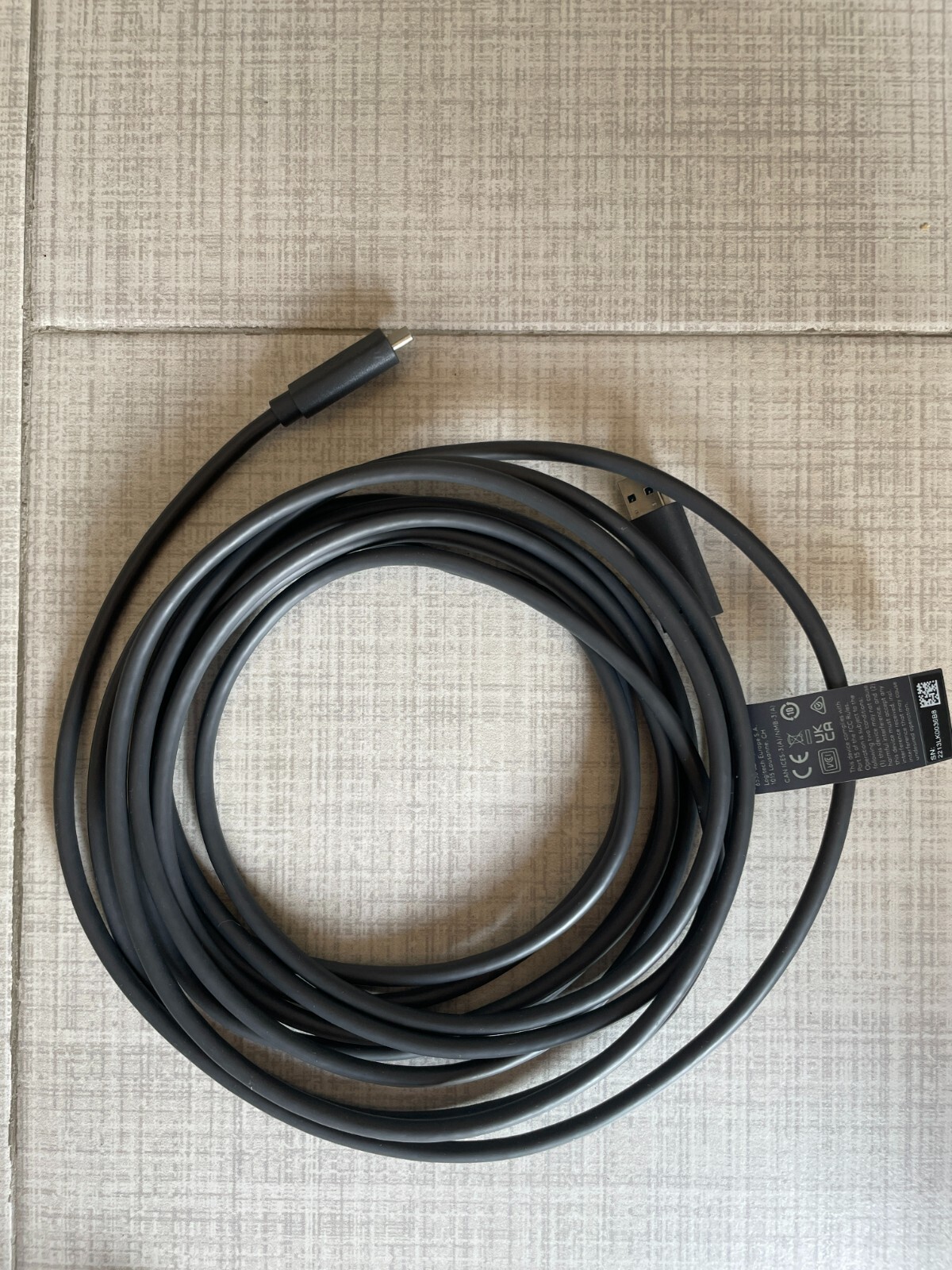 Logitech Logi Z00007 502-0013308 USB 2.0/3.1 USB C-A 5m Cable
