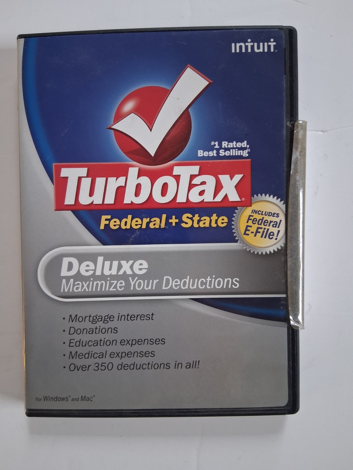 2008 TurboTax Deluxe Software Federal + State